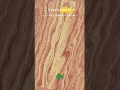 Εργαζόμενο φινίρισμα ξύλου 0,15-0,55 mm πάχος