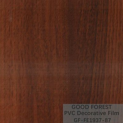 Εσωτερική ταινία PVC ODM που βγάζει φουσκ'αλες το διακοσμητικό ξύλινο κόκκινο χρώμα σιταριού