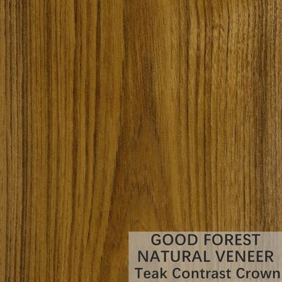 Teak φυσική ξύλινη πιστοποίηση καπλαμάδων FSC περικοπών κορωνών καπλαμάδων φυσική