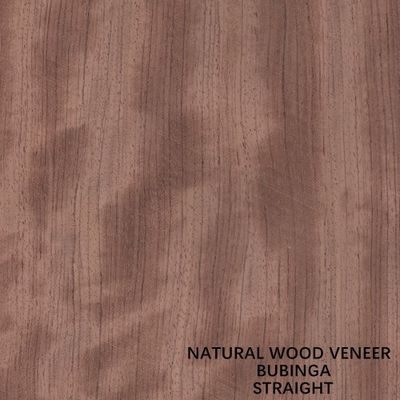 Φυσικός Bubinga ξύλινος καπλαμάς κατ' ευθείαν 0.5mm Αφρική για τα έπιπλα/τα μουσικά όργανα