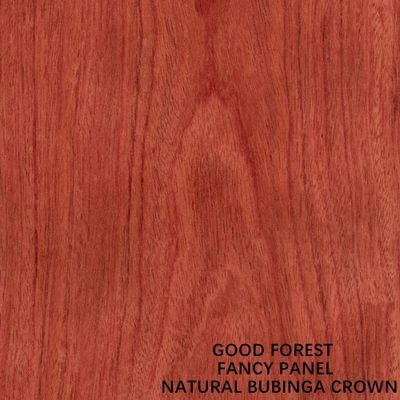 MDF επίπλων φανταχτερός ξύλινος καπλαμάς 2440x1220mm Bubinga κορωνών φυσικός