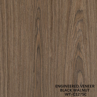 Τεχνητό φυσικό ξύλο φινίρισμα Crown Cut Walnut Standard μέγεθος 2500*640 για εσωτερική διακοσμητική σανίδα