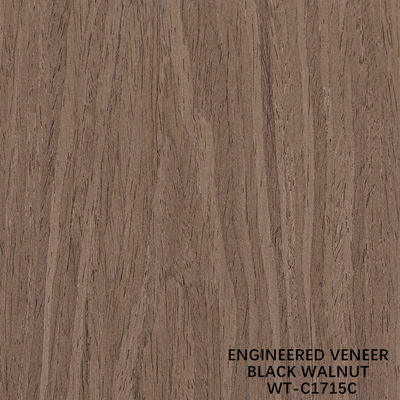 Τεχνητή φυσική ξυλεία φινίρισμα Crown Cut Walnut Standard μέγεθος 2500*640 για εσωτερική διακοσμητική επιφάνεια WT-C1275C/1512C/1715C
