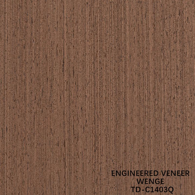 Τεχνολογική ξύλινη φένερα φέτα κόψιμο Wenge Quarter Grain Καλή τιμή για διακόσμηση ξενοδοχείου 3200mm