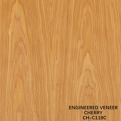 Ev Wood Veneer Of Fancy Crown Grain American Cherry 2850mm μήκος για εσωτερικές πόρτες
