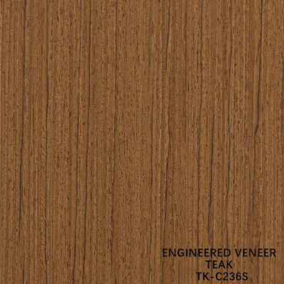 Recon Wood Veneer Of Teak Slice Cut Τεχνικές με ίσιο κόκκο για πόρτες