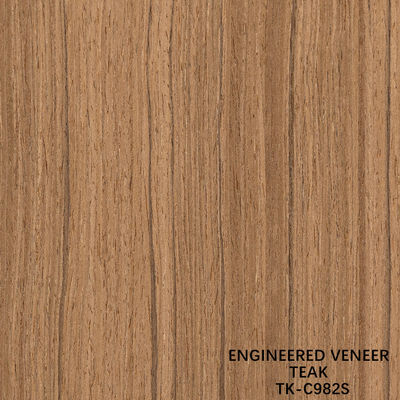 Recon Wood Veneer Of Teak Slice Cut Τεχνικές με ίσιο κόκκο για πόρτες