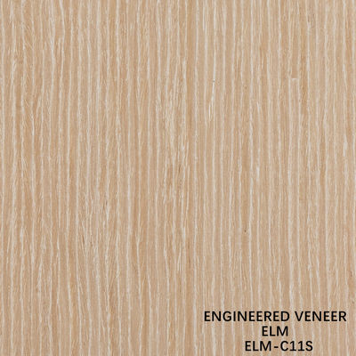Προσαρμοσμένο Recon Elm Wood Veneer Straight Cut και Crown Cut για το πρόσωπο του ντουλαπιού 2500 * 640 mm