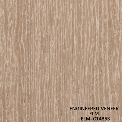 Προσαρμοσμένο Recon Elm Wood Veneer Straight Cut και Crown Cut για το πρόσωπο του ντουλαπιού 2500 * 640 mm