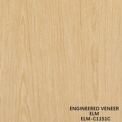 Προσαρμοσμένο Recon Elm Wood Veneer Straight Cut και Crown Cut για το πρόσωπο του ντουλαπιού 2500 * 640 mm