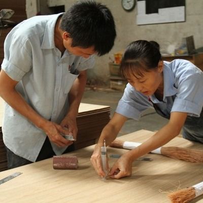 Κίτρινη καμφόρα Sapele Pommele High End Wood Veneer Ασυνήθιστη για διακόσμηση ξενοδοχείων