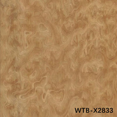 Ανασυσκευασμένο ξύλινο φινέρισμα Walnut Burl WTB-X2833 Μονάδα 0,45 mm Προσαρμοσμένη για διακόσμηση ξενοδοχείων