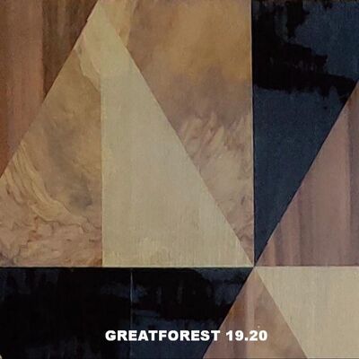 Καλλιτεχνικό ξύλο Parquet Φανέρα Συμμετρικό Κολάζ Γεωμετρικό Τύπο Πλούσιο σε Χρώματα ξύλινη ζωγραφική 0,55mm