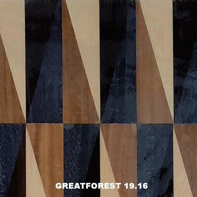 Καλλιτεχνικό ξύλο Parquet Φανέρα Συμμετρικό Κολάζ Γεωμετρικό Τύπο Πλούσιο σε Χρώματα ξύλινη ζωγραφική 0,55mm