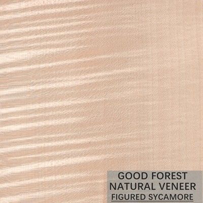 Φυσικός λογαριασμένος Sycamore ξύλινος καπλαμάς 0.3mm - 0.5mm για τις εσωτερικές πόρτες