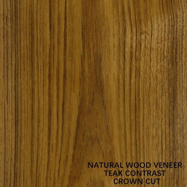 Teak σιταριού κορωνών γραμμών αντίθεσης γραφείου/πορτών μαύρος φυσικός ξύλινος καπλαμάς 0.150.55mm