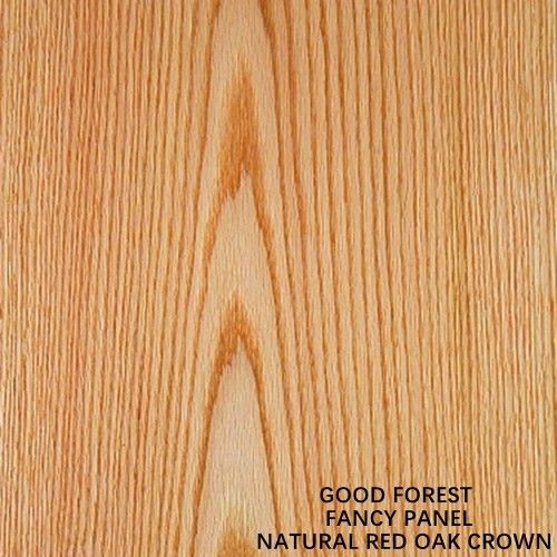 Κόκκινη βελανιδιά φανταχτερή Mdf Crown Grain Wood Veneer Slip Match έπιπλα υλικό εξατομικευμένο Χωρίς χρώμα
