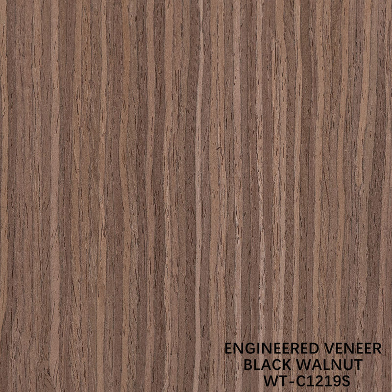 3100mm Επιμηκυμένο Μέγεθος Καπλαμά Ξύλου Καρυδιάς Quarter Cut Ευθύγραμμου Νερού Για Επένδυση Πόρτας WT-C1219S/1482S/1595S