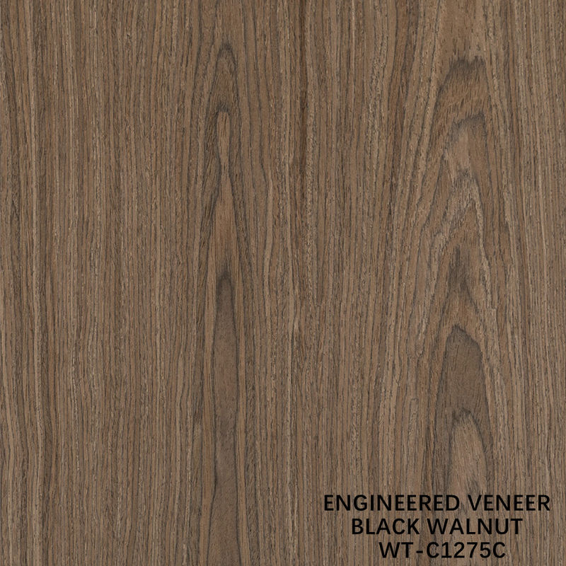 Τεχνητό φυσικό ξύλο φινίρισμα Crown Cut Walnut Standard μέγεθος 2500*640 για εσωτερική διακοσμητική σανίδα