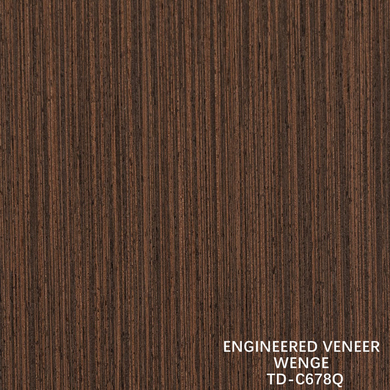 Τεχνολογική ξύλινη φένερα φέτα κόψιμο Wenge Quarter Grain Καλή τιμή για διακόσμηση ξενοδοχείου 3200mm