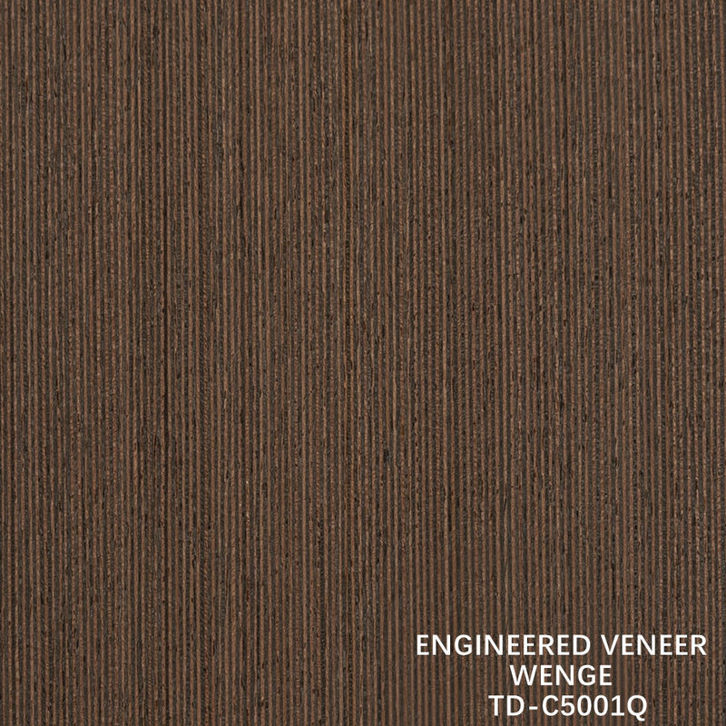 Recon Wenge Wood Veneer Fine-Line πάχος 0,15-1,8mm Φουσκωμένο πίσω για εσωτερικές πόρτες και παράθυρα