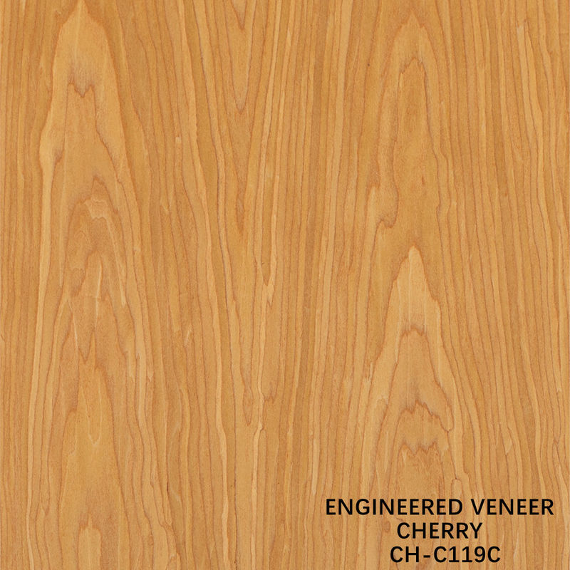 Ev Wood Veneer Of Fancy Crown Grain American Cherry 2850mm μήκος για εσωτερικές πόρτες