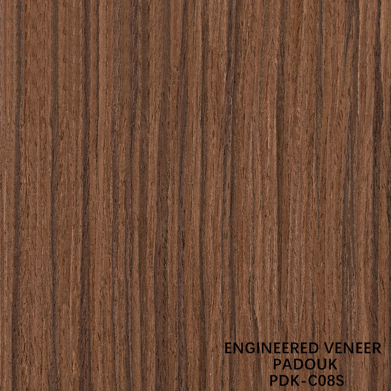 Επιφανειακό καπλαμάς ξύλου Quandong, πάχους 0.18-0.6mm, για διακόσμηση ξενοδοχείου, δυνατότητα προσαρμογής PDK-08S/08C