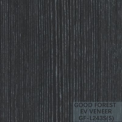 Ανασυγκροτημένο το η EV ασήμι καπλαμάδων της Ebony ακτινοβολεί ξύλινα φύλλα καπλαμάδων σιταριού FSC
