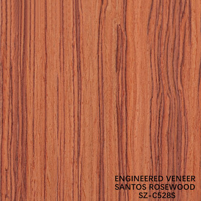 Φανταστικό ξύλινο επένδυμα Santos Rosewood ανθρωπογενές επένδυμα φύλλο 2050-3200mm Για μουσικό όργανο Κίνα εργοστάσιο